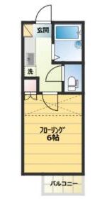 LIFIXの家 石巻丸井戸の間取り図（1K・6帖）
