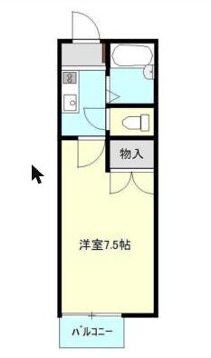 LIFIXの家 石巻清水町の間取り図（1K・ロフト付き・洋室7.5帖）