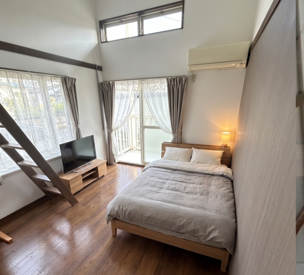 LIFIXの家 石巻丸井戸の洋室（ロフト付き）